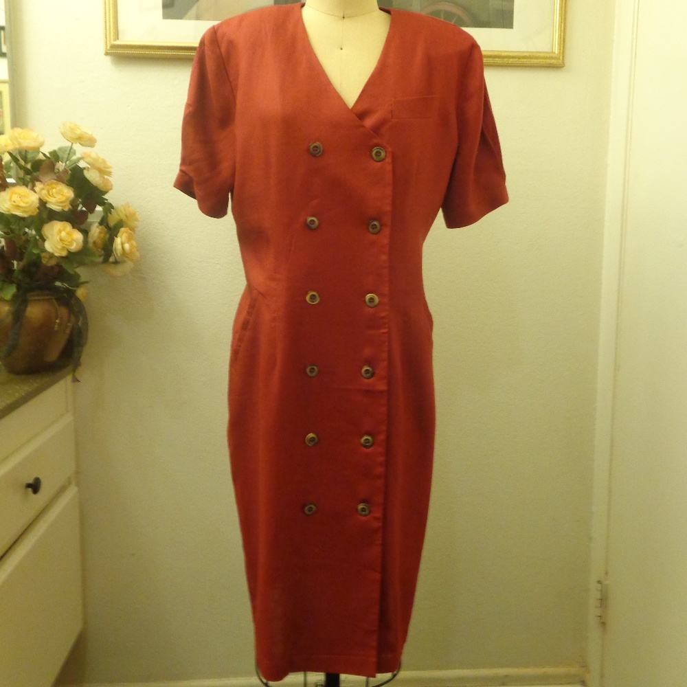 abs by allen schwartz red dress ABS by Allen Schwartz Pink Lace Sheath Dress Size 6 Lined